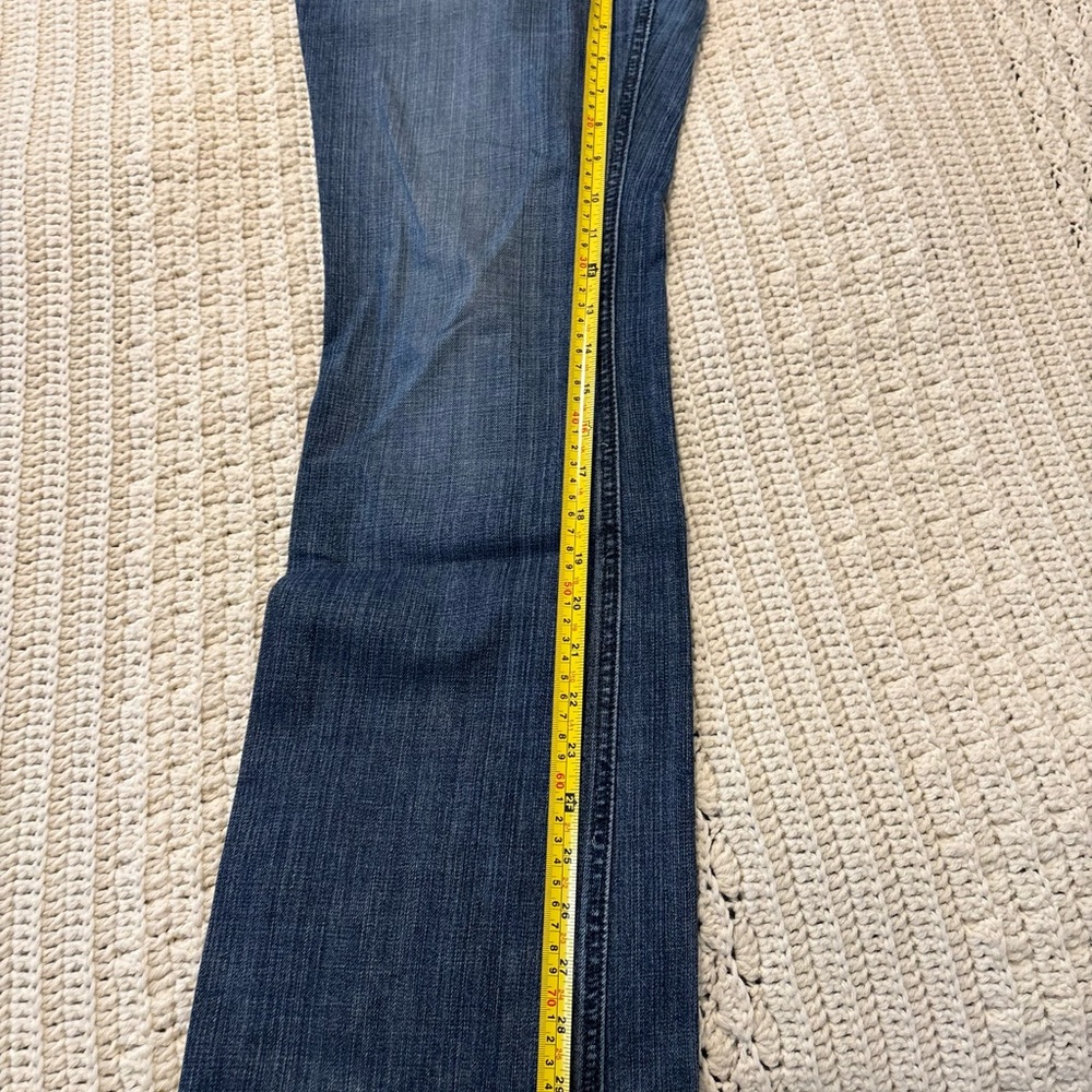 Vintage Mossimo Premium Jeans Women's Sz. 12 Blue Bootcut Cotton Blend Denim - Picture 3 of 10